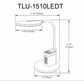 Dainolite Talulah Desk Lamp - TLU-1510LEDT-MB