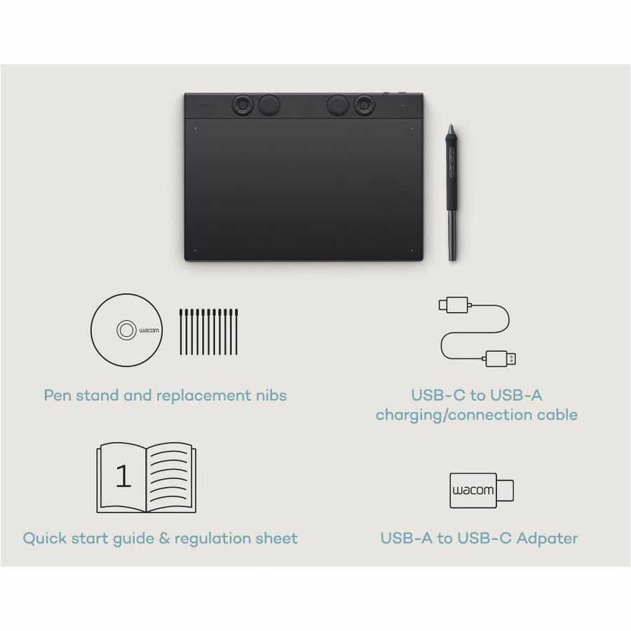 Wacom Graphic Tablet Intuos Pro Medium - PTK670K0A