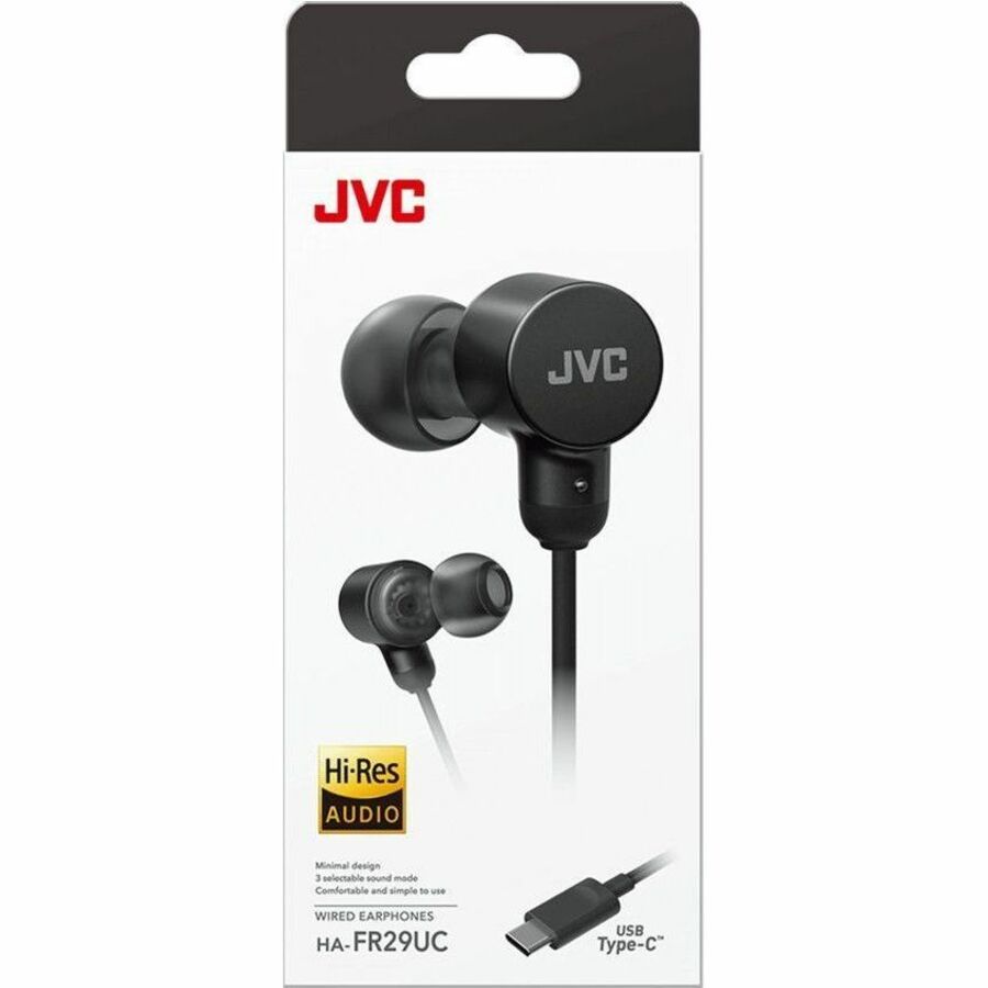 JVC USB-C Wired Earbuds - HA-FR29UC-B