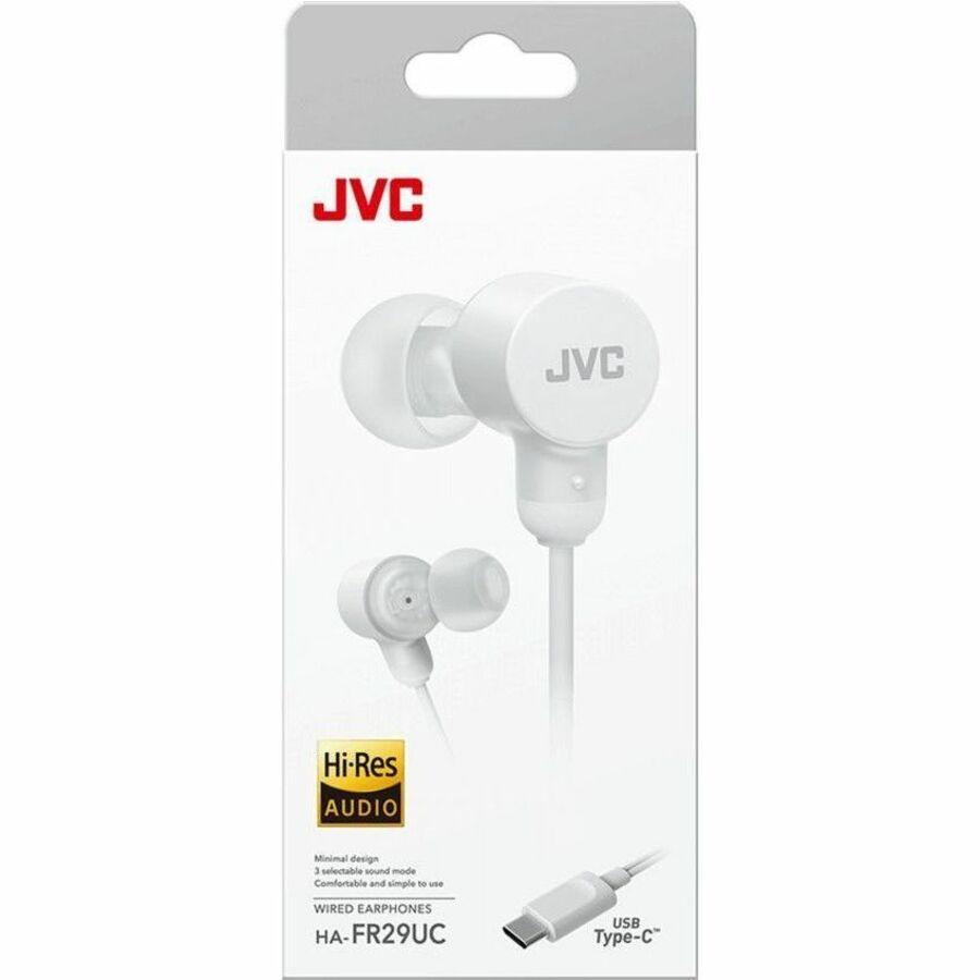 JVC USB-C Wired Earbuds - HA-FR29UC-W