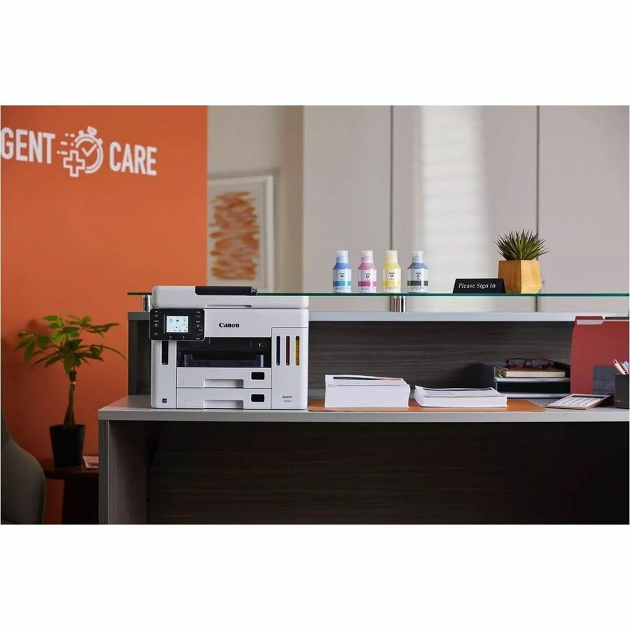 Canon MAXIFY GX7120 Wired & Wireless MegaTank Inkjet Multifunction Printer - Color - 6880C003