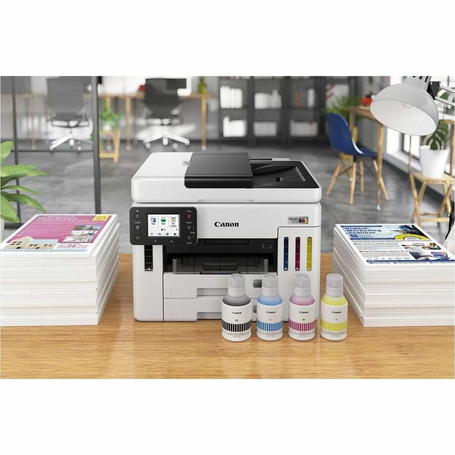 Canon MAXIFY GX7120 Wired & Wireless MegaTank Inkjet Multifunction Printer - Color - 6880C003