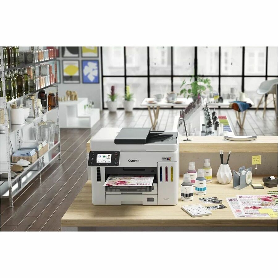 Canon MAXIFY GX7120 Wired & Wireless MegaTank Inkjet Multifunction Printer - Color - 6880C003
