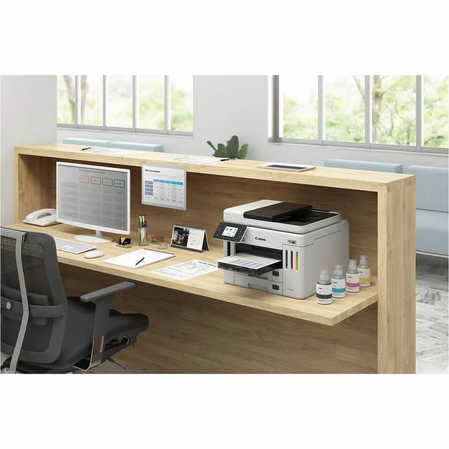 Canon MAXIFY GX7120 Wired & Wireless MegaTank Inkjet Multifunction Printer - Color - 6880C003