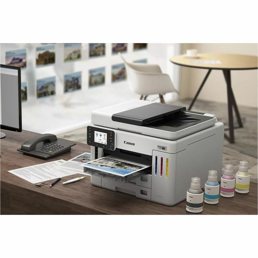 Canon MAXIFY GX7120 Wired & Wireless MegaTank Inkjet Multifunction Printer - Color - 6880C003