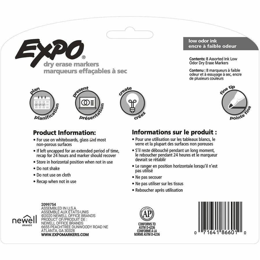 Expo Low-Odor Dry Erase Markers - 86601A
