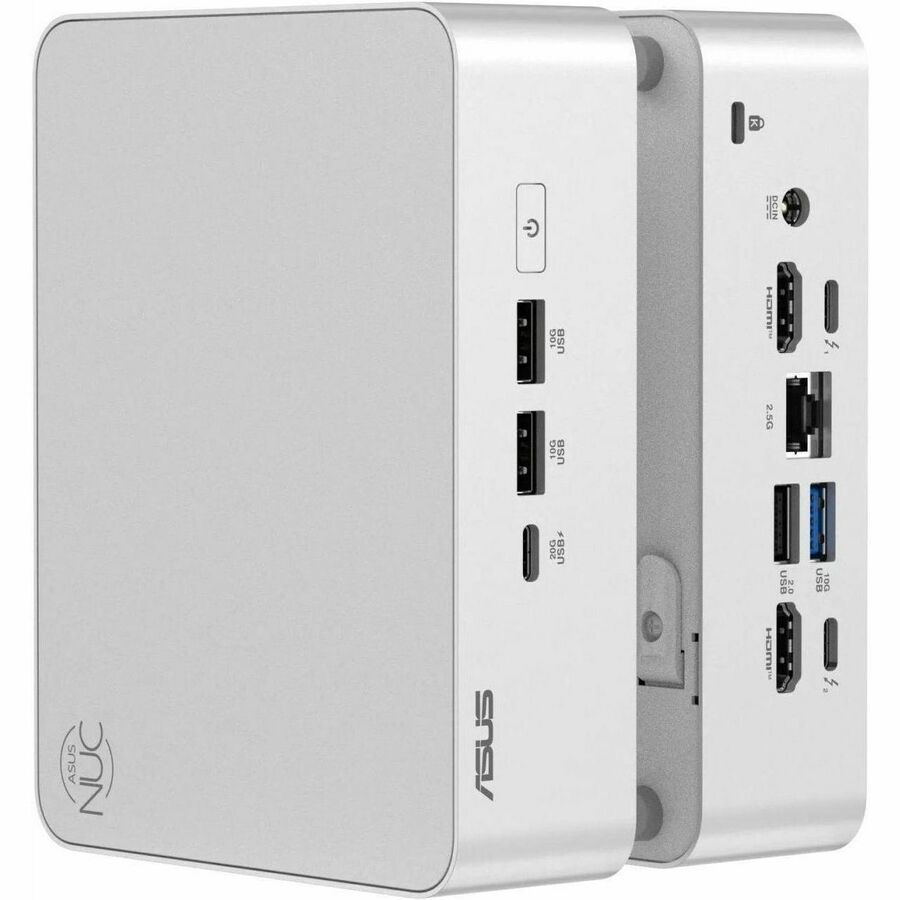 Asus NUC 15 Pro Plus RNUC15CRSU5063AU Desktop Computer - Intel Core Ultra 5 225H - 16 GB - 512 GB SSD - Mini PC - Silver - RNUC15CRSU5063AU