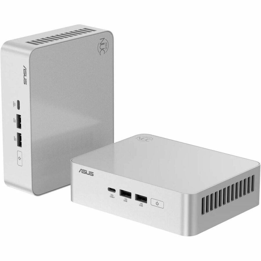 Asus NUC 15 Pro Plus RNUC15CRSU5063AU Desktop Computer - Intel Core Ultra 5 225H - 16 GB - 512 GB SSD - Mini PC - Silver - RNUC15CRSU5063AU