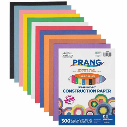 Prang Construction Paper Smart-Stack Assortments