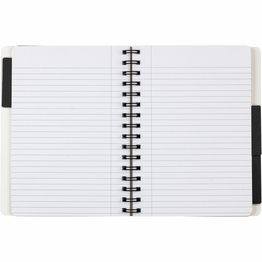 Cambridge Tabbed Notebook, Small, black, 8x6 - 590535