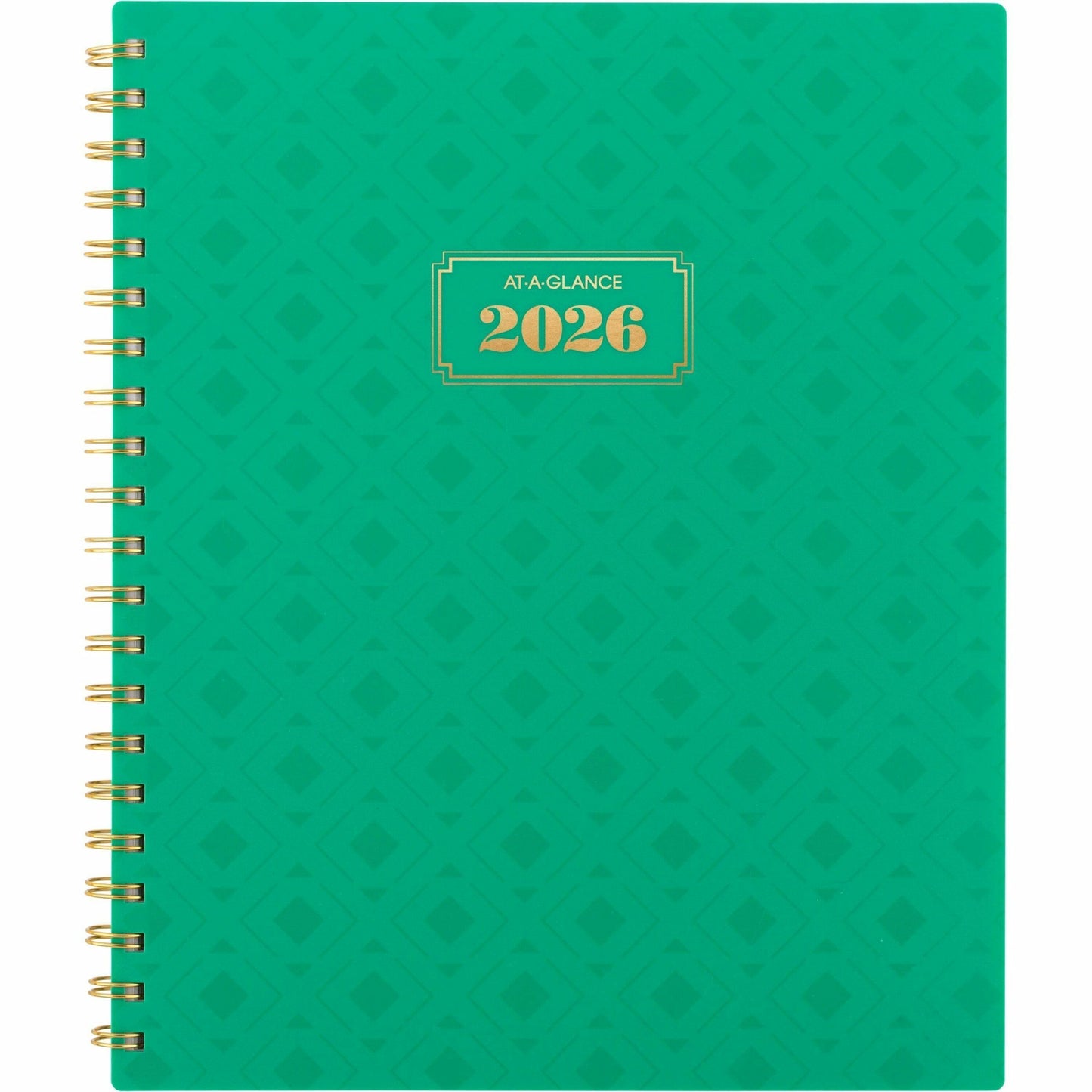 At-A-Glance Badge Weekly/Monthly Planner, 11" x 9" , Bilingual, Green