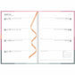 Letts Gradient Weekly/Monthly Planner, 8-1/4" x 5-7/8" , Multilingual, Rose - C082570