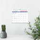 Blueline Classic Monthly Wall Calendar, 15" x 12" , Bilingual - C171107B