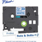 Brother Genuine P-touch TZe233 BL on WHT Label Tape, Laminated, 12mmX8m - TZE233G