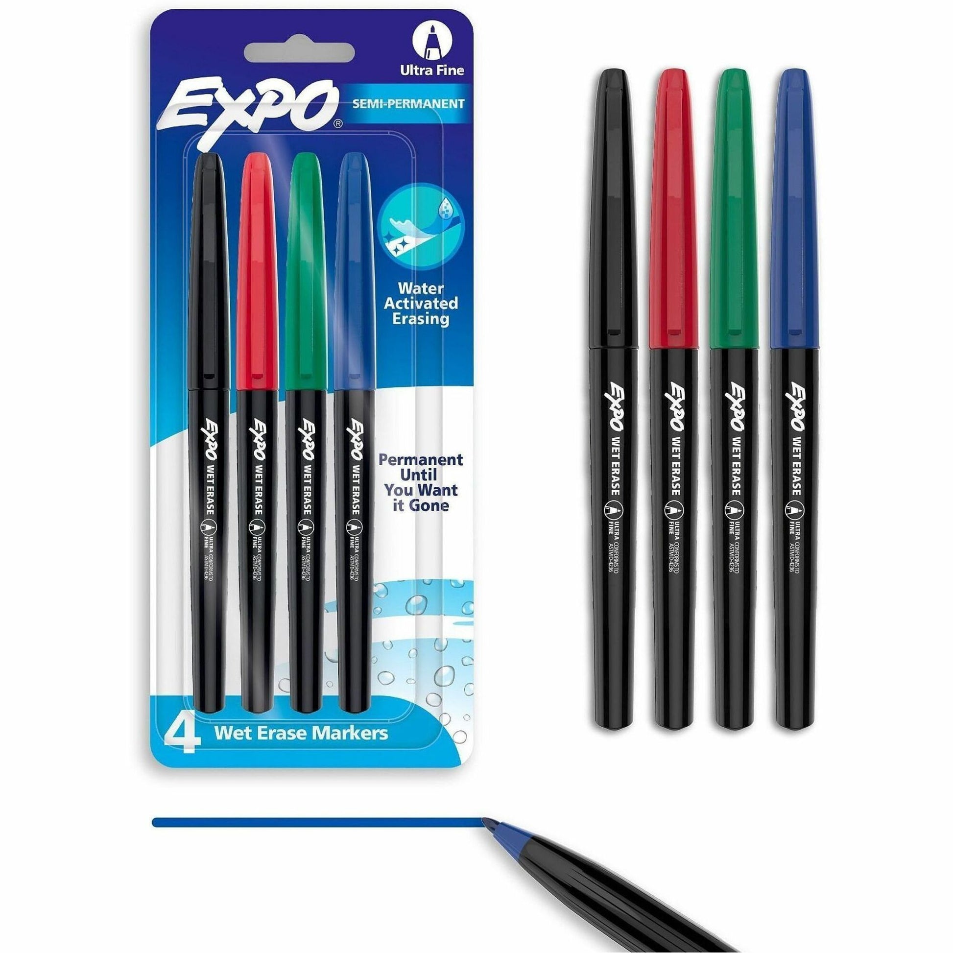 Expo Wet Erase Markers, Ultra Fine Tip