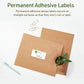 Avery&reg; Eco-Friendly Shipping Labels for Laser and Inkjet Printers, 2" x 4" - 48163-NVXC