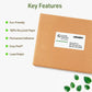 Avery&reg; Eco-Friendly Shipping Labels for Laser and Inkjet Printers, 2" x 4" - 48163-NVXC