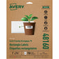 Avery&reg; Earth Friendly Rectangle Labels for Laser and Inkjet printers, 1 x 2 5/8"