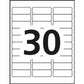 Avery&reg; Earth Friendly Rectangle Labels for Laser and Inkjet printers, 1 x 2 5/8" - 48160-NVXC
