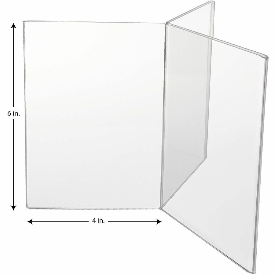 Deflecto 6-Sided Sign/Menu Holder - 4443