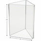 Deflecto 3-Sided Sign/Menu Holder - 4444