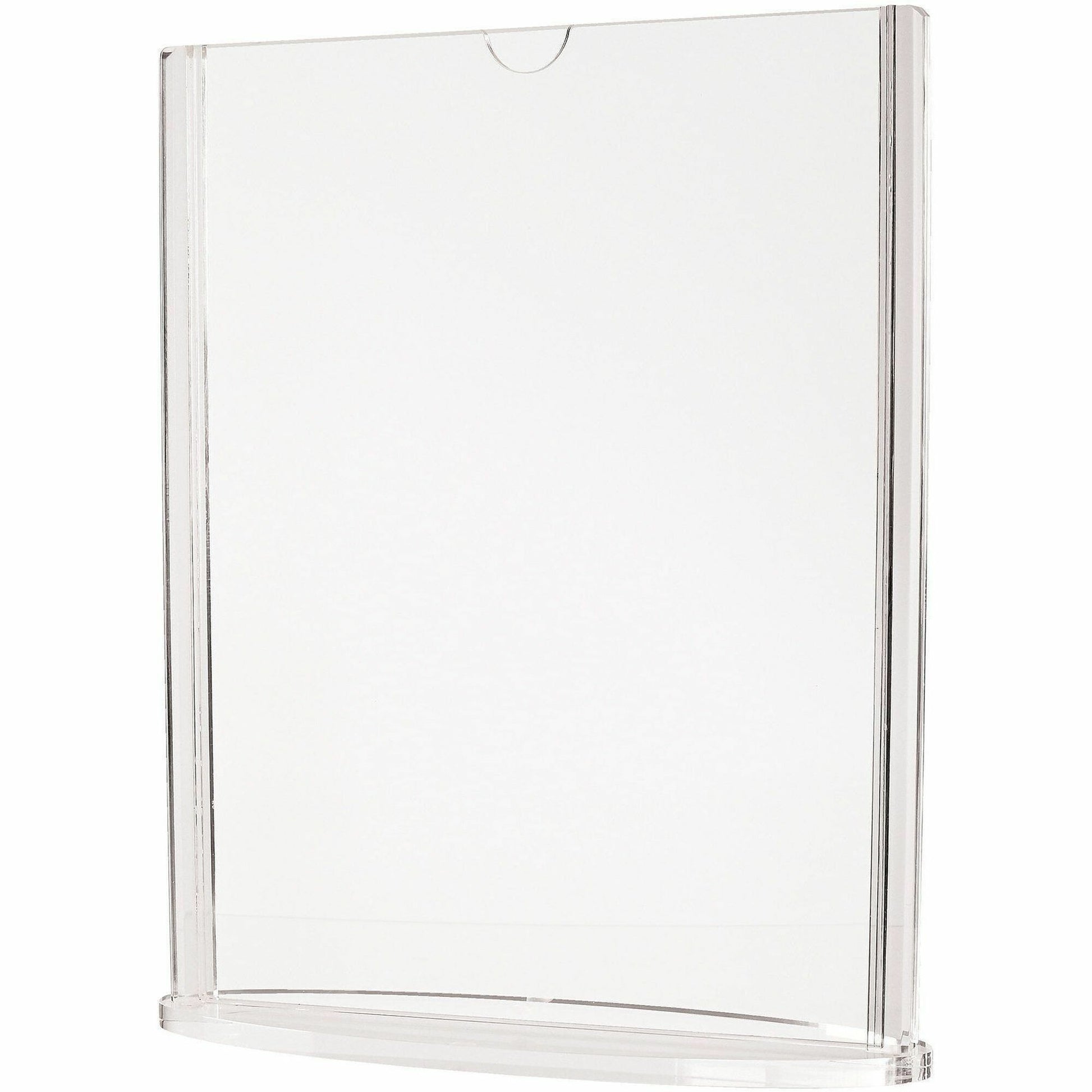 Deflecto Double-Sided Sign Holder w/Base