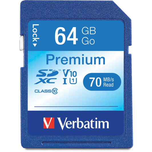 Verbatim Premium 64 GB Class 10/UHS-I (U1) SDXC - 1 Each
