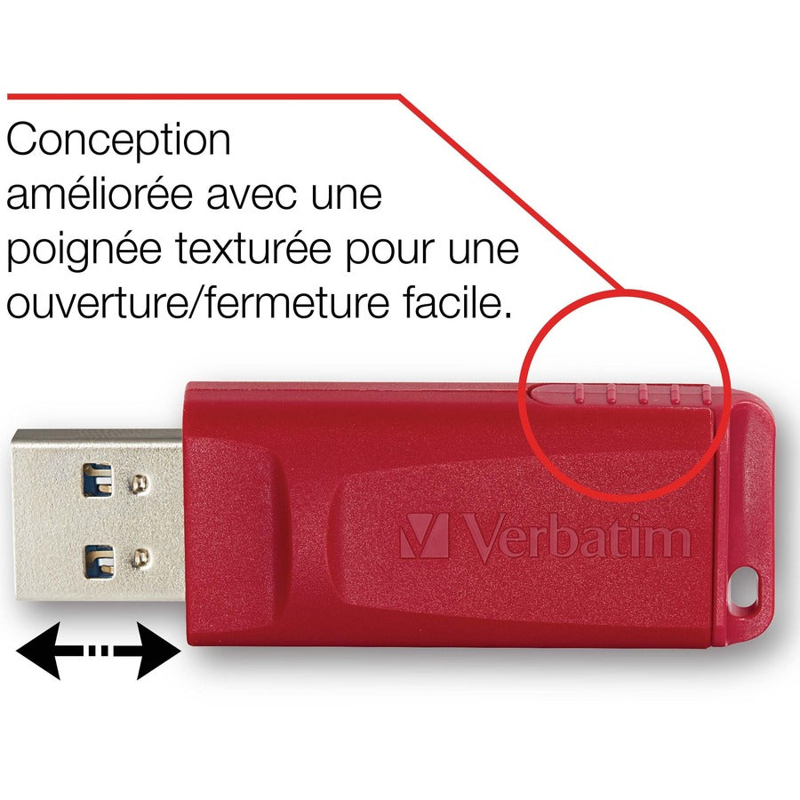 Microban 128GB Store 'n' Go USB Flash Drive - Red - 98525-NVXC