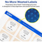 Avery&reg; Matte White Square Labels2" x 2" - 22806-NVXC