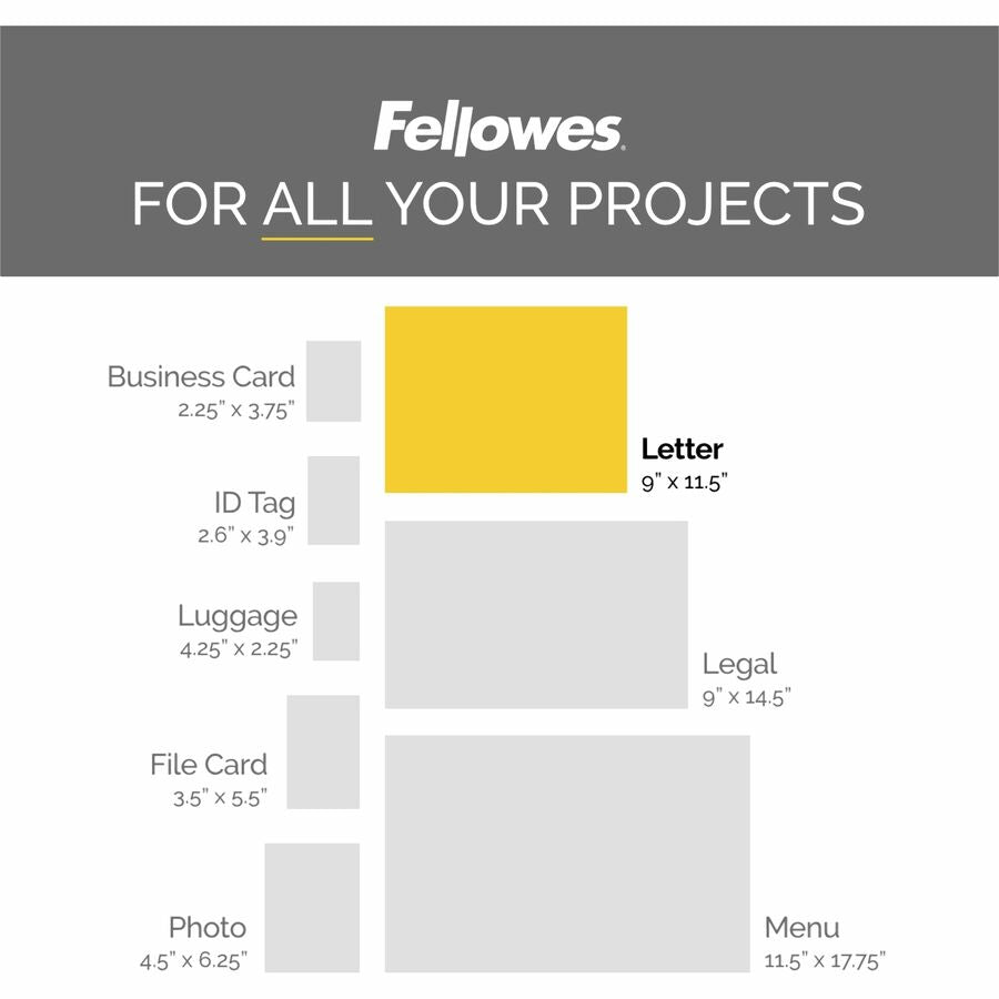 Fellowes ImageLast Thermal Laminating Pouches - 52225-NVXC