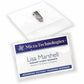 Avery&reg; Garment Friendly Clip Style Name Badge Kitfor Laser and Inkjet Printers - 74461-NVXC