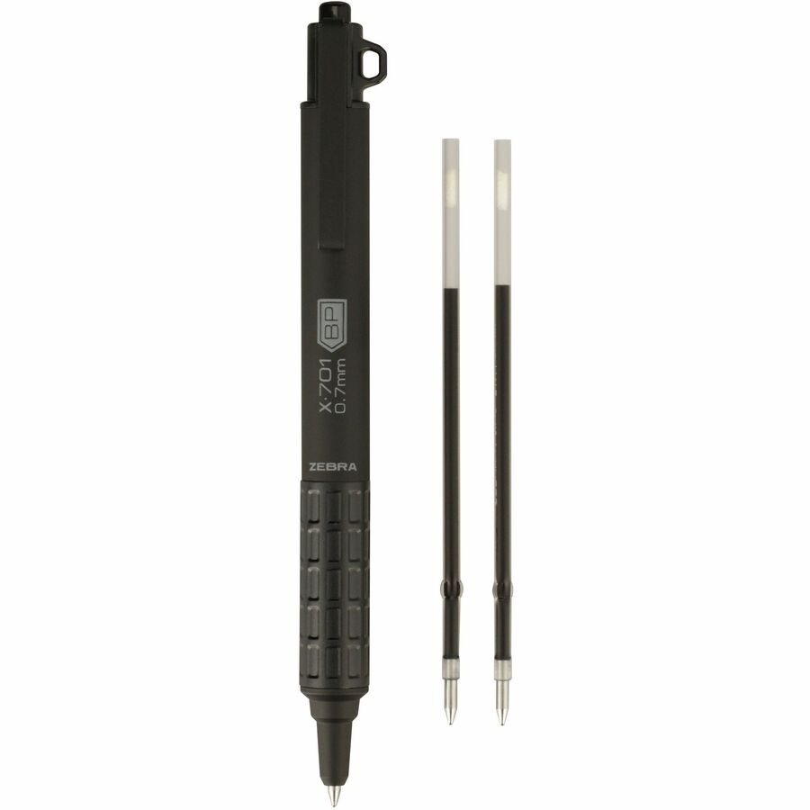 Zebra Steel 7 Series X-701 Retractable Ballpoint Pen - 29811-NVXC