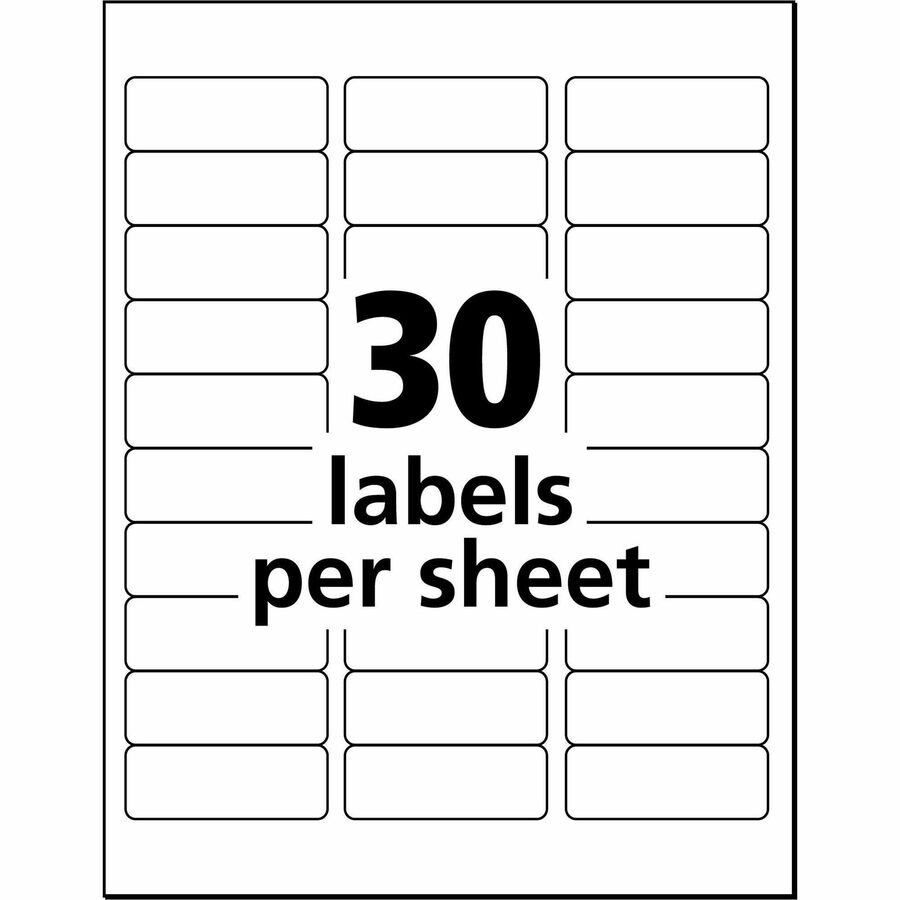 Avery&reg; Eco-Friendly Address Labelsfor Laser and Inkjet Printers, 1" x 2?" - 48460-NVXC