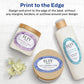 Avery&reg; Glossy White Oval Labels1½" x 2½" - 22804-NVXC