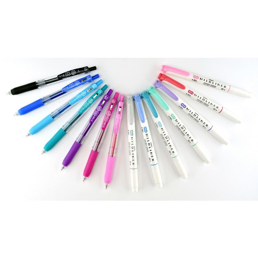 Zebra SARASA Clip Pen/MIDLINER Marker Journaling Set - 10014-NVXC
