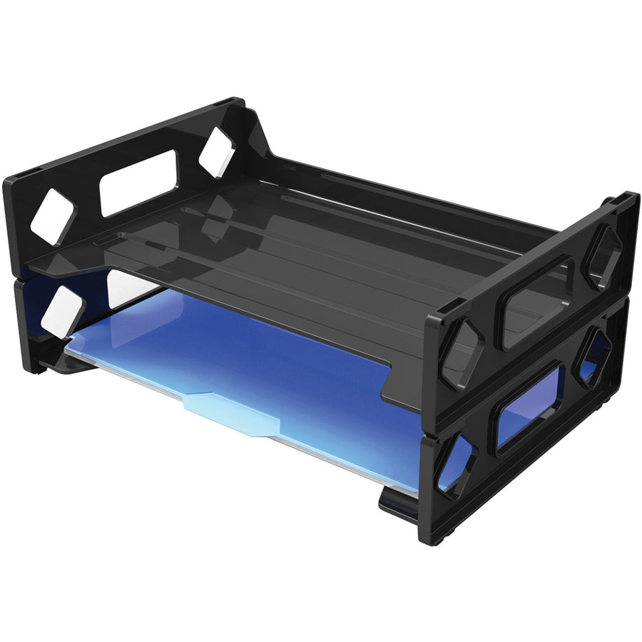 Deflecto Sustainable Office Stackable Desk Tray - 391104-NVXC