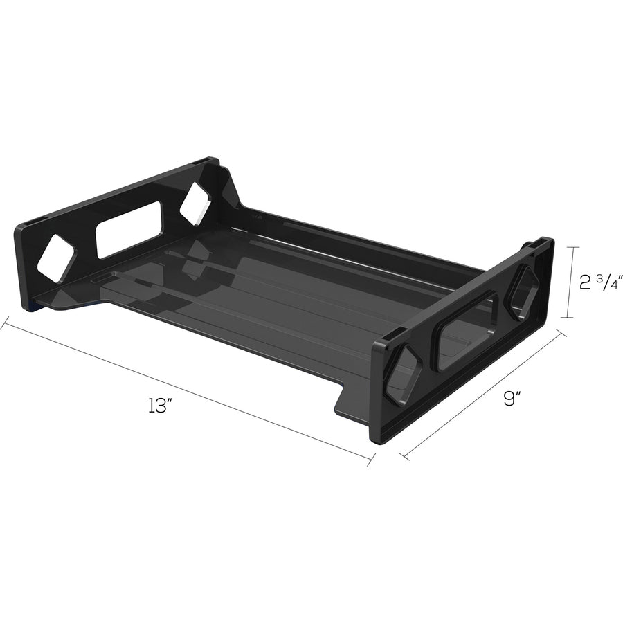 Deflecto Sustainable Office Stackable Desk Tray - 391104-NVXC
