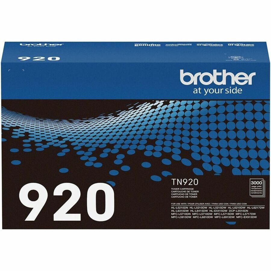 Brother Original Standard Yield Laser Toner Cartridge - Black - 1 Each - TN920-NVXC