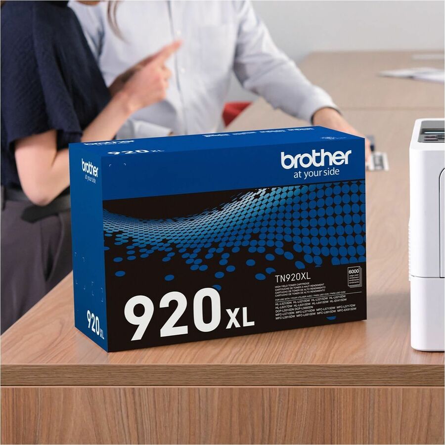Brother Original High Yield Laser Toner Cartridge - Black - 1 Each - TN920XL-NVXC