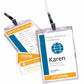 Avery&reg; Vertical Name Badges with Tickets Kit for Laser and Inkjet Printers, 4-1/4" x 6" - 8521-NVXC