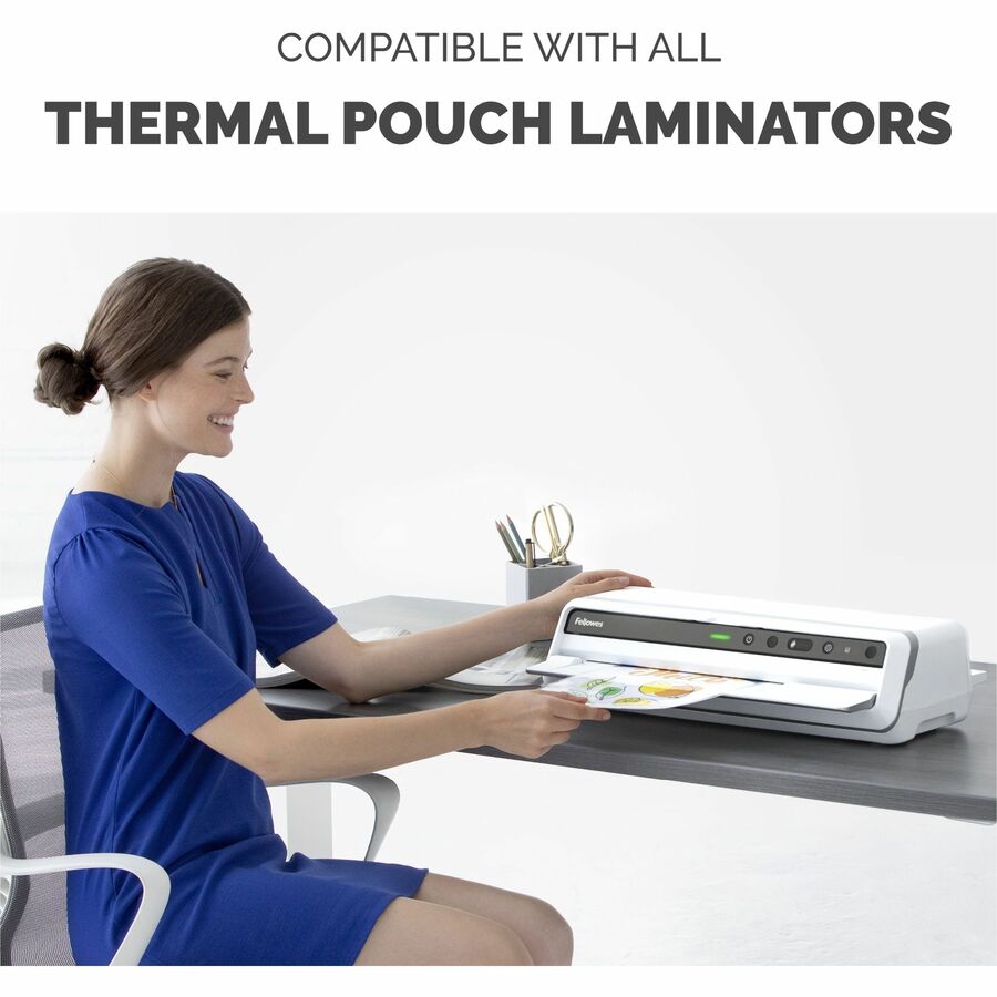 Fellowes Business Card Glossy Laminating Pouches - 52031-NVXC