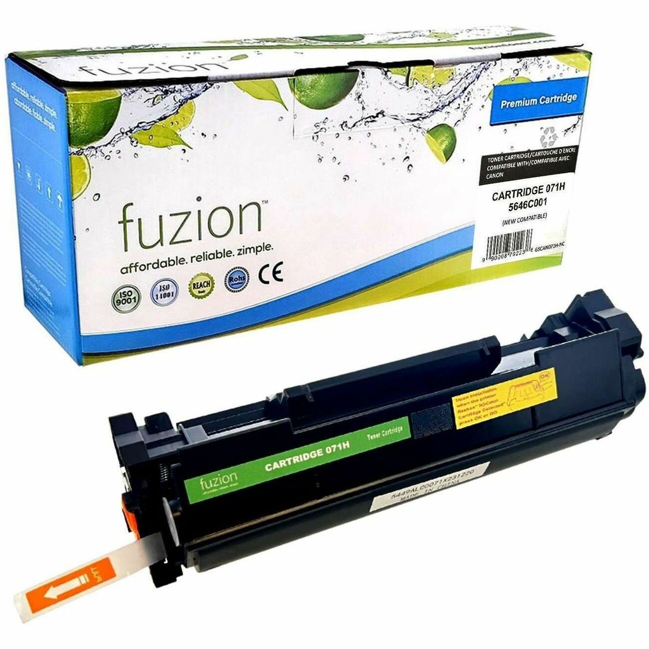 fuzion Compatible Toner High Yield for Canon 5646C001 (071H) - Black