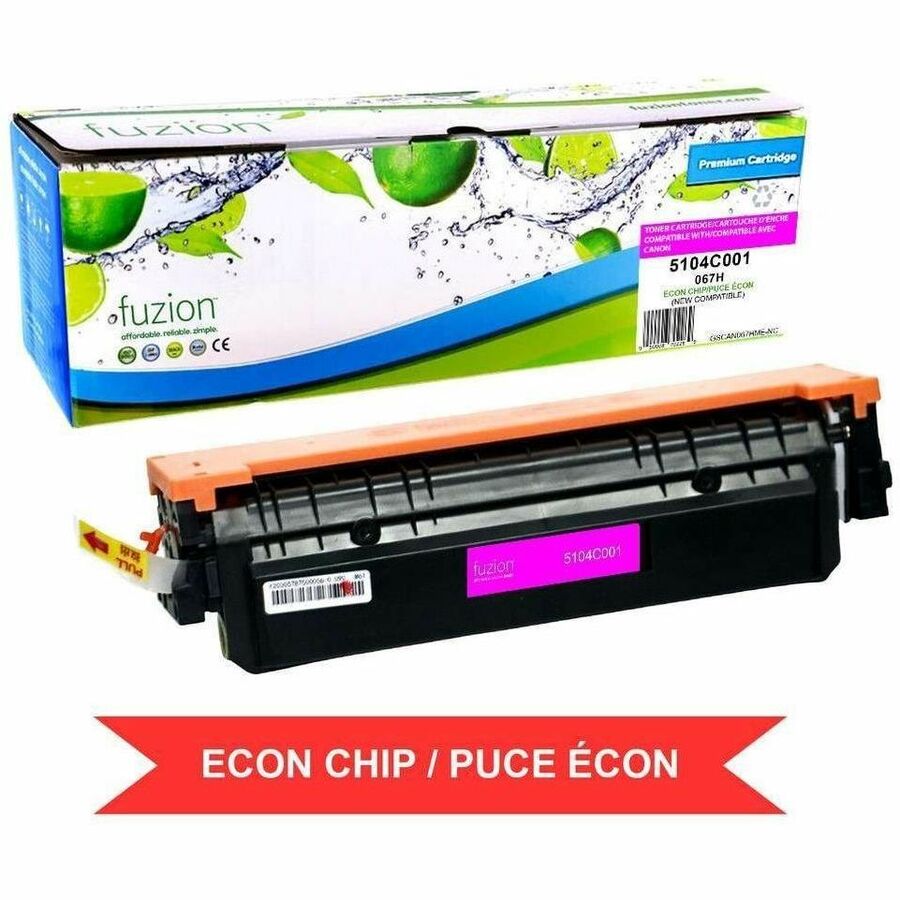 fuzion Compatible Toner High Yield for Canon 5104C001 (067H) w/ ECON chip - Magenta