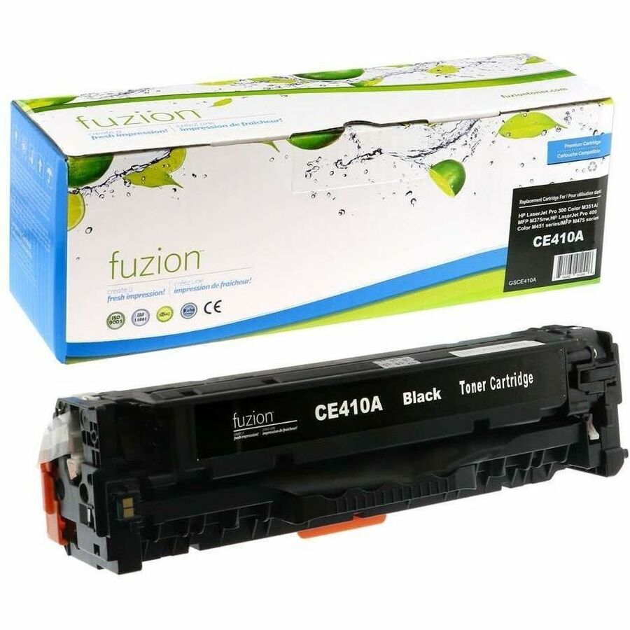 fuzion Remanufactured Toner for HP CE410A (305A) - Black