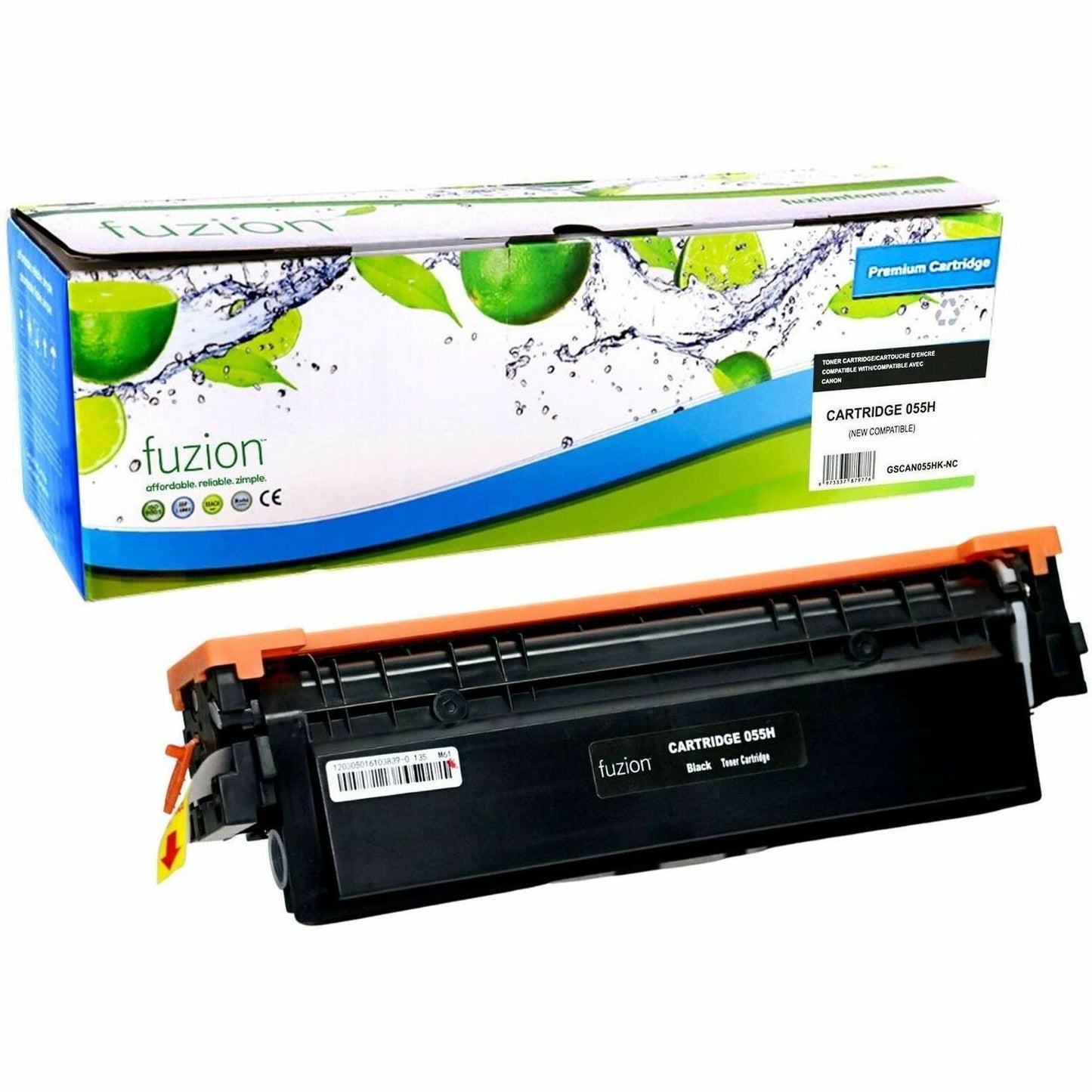 fuzion Compatible Toner High Yield for Canon 3020C001 (055H) - Black