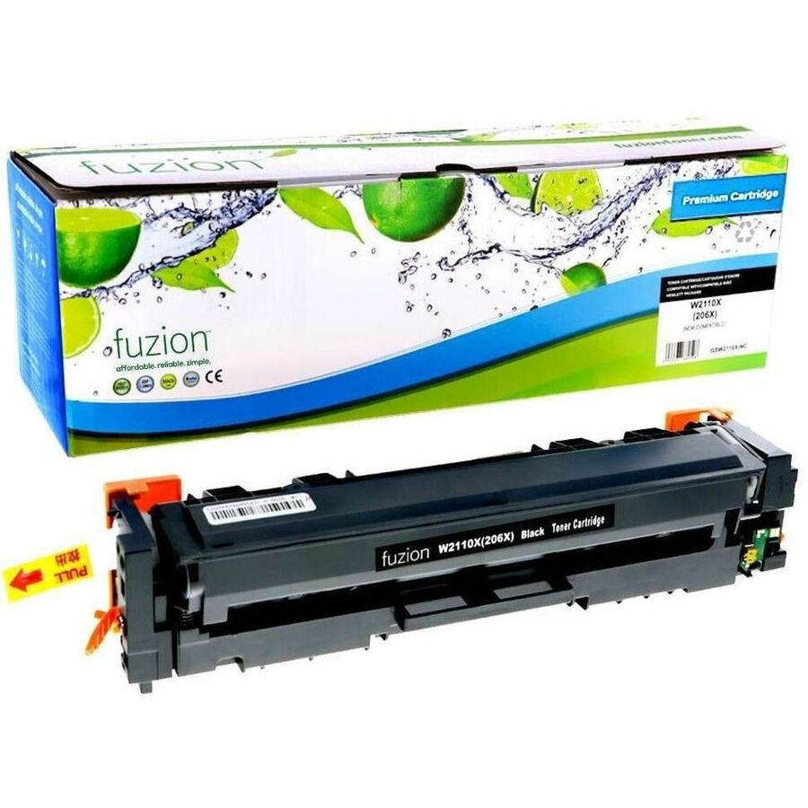 fuzion Compatible Toner High Yield for HP W2110X (206X) - Black