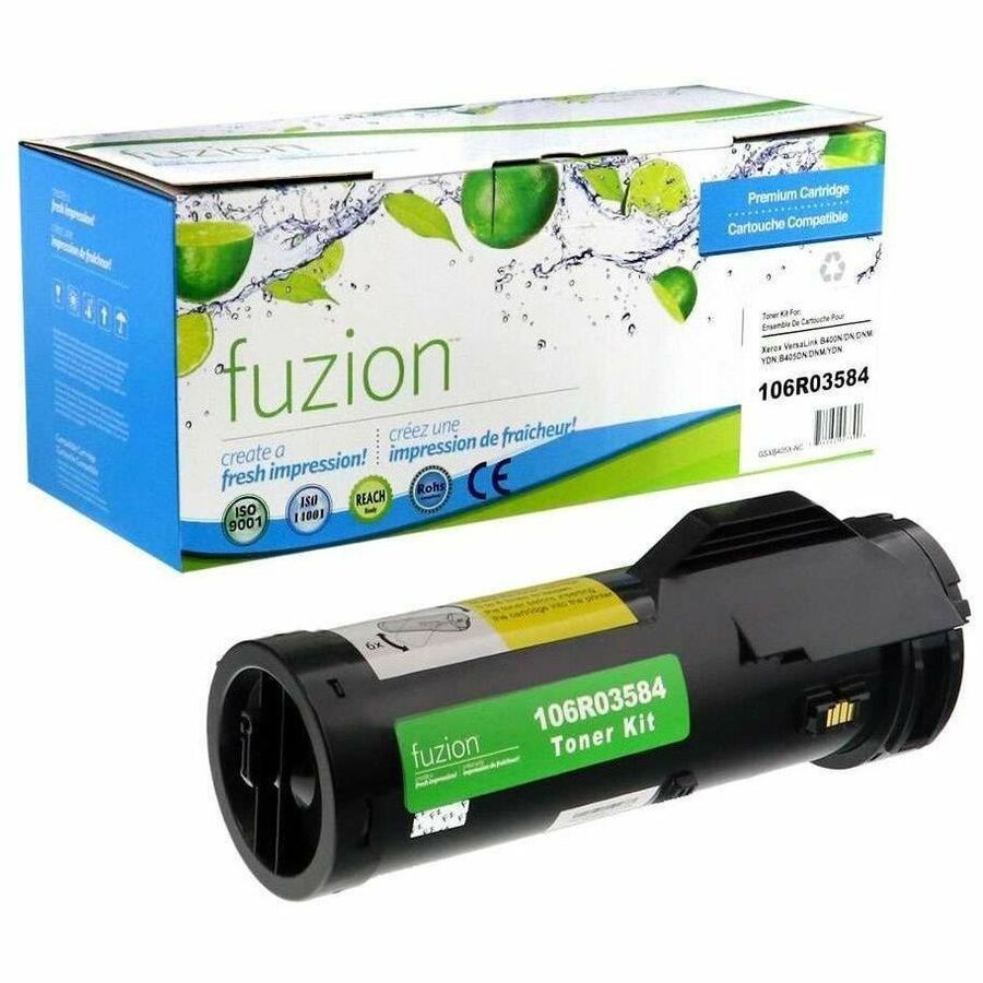 fuzion Compatible Toner High Yield for Xerox 106R03584 - Black