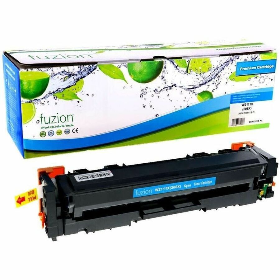 fuzion Compatible Toner High Yield for HP W2111X (206X) - Cyan
