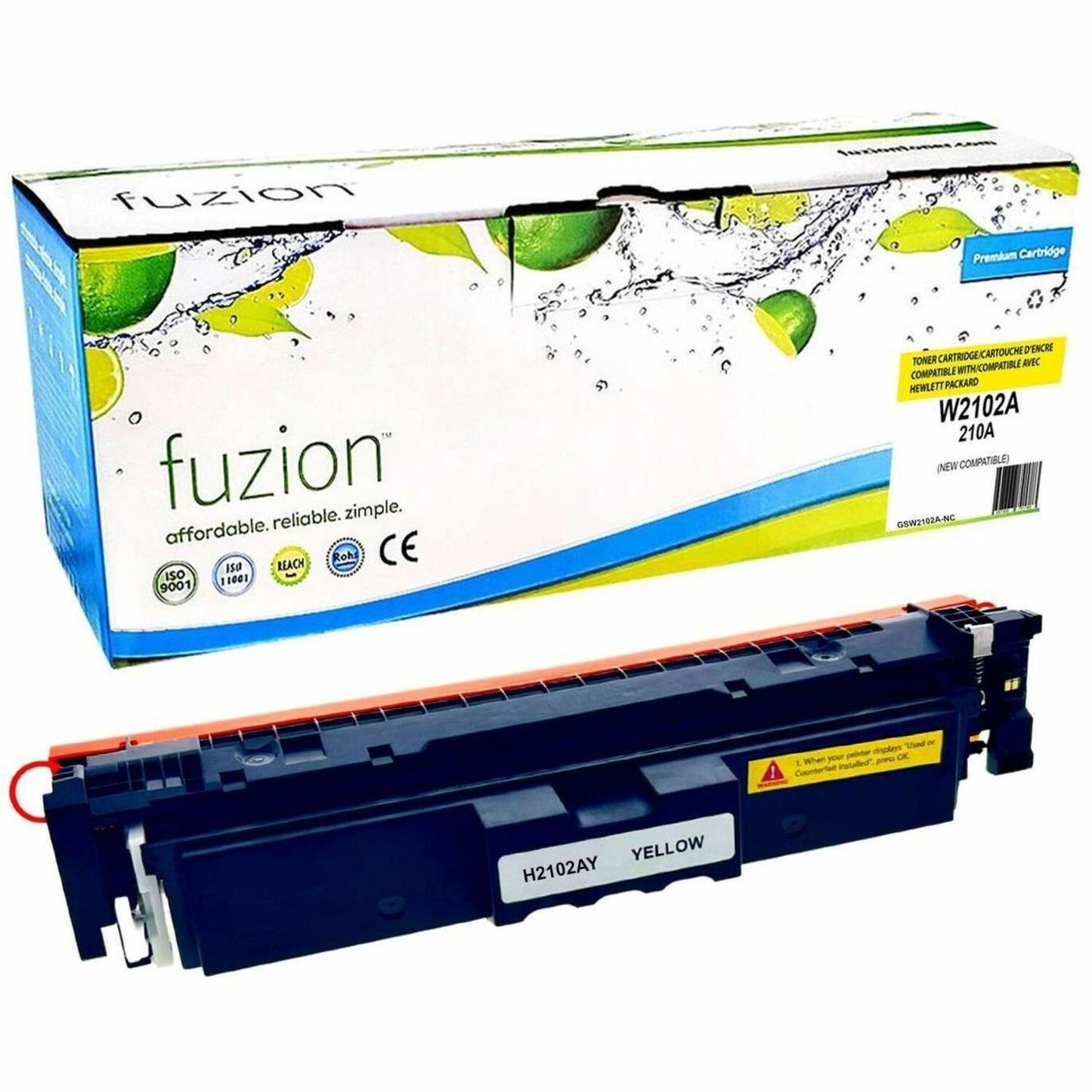 fuzion Compatible Toner for HP W2102A (210A) - Yellow