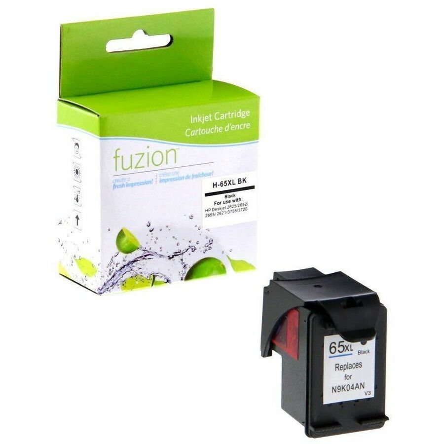 fuzion Remanufactured Inkjet for HP #65XL - Black